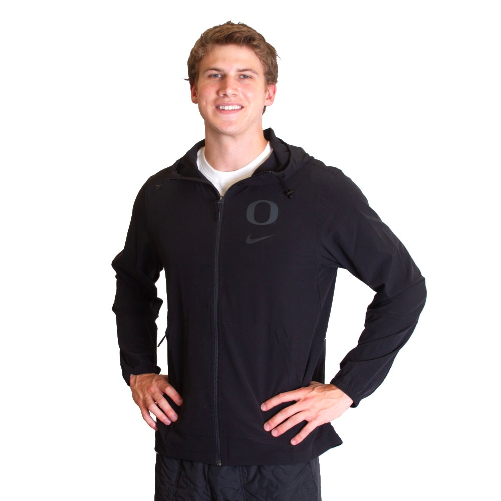 Classic Oregon O, Nike, Black, Coat/Jacket, Performance/Dri-FIT, Men, Premium, Full Zip, 798007